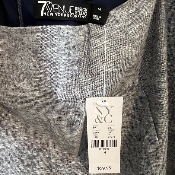 New York & Co 7th Ave Design Studio Hi/Low Skirt - Sz 14 (NWT) - Picture 3 of 7